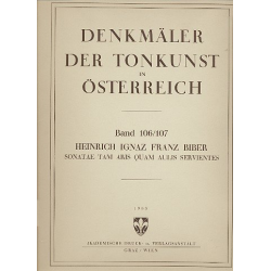 Sonatae tam aris quam aulis servientes - Heinrich Ignaz Franz von Biber