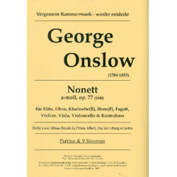 Nonett a-Moll op.77 für Flöte, Oboe, - George Onslow