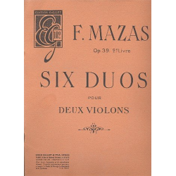 6 duos op.39 vol.2 - Jacques Mazas