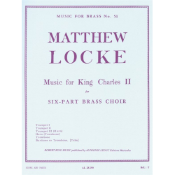 MUSIC FOR KING CHARLES II FOR - Matthew Locke