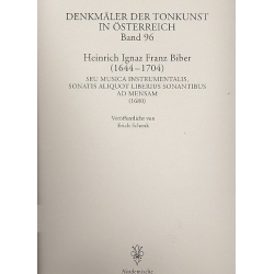 Seu musica instrumentalis...: - Heinrich Ignaz Franz von Biber