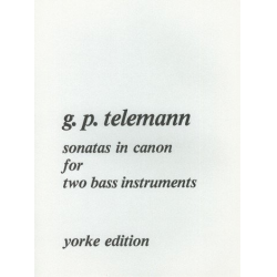 Sonatas in Canon vol.1 for 2 bass - Georg Philipp Telemann