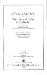 4 slowakische Volkslieder - Bela Bartok