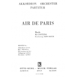 Air de Paris - für Akkordeonorchester - Partitur - Marcel Costino / Arr. Hans Rauch