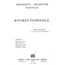Kosaken-Patrouille - Akkordeonorchester - Partitur - Traditional / Arr. Hans Rauch