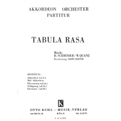 TABULA RASA - Akkordeonorchester - Partitur - Willibald Quanz / Arr. Hans Rauch
