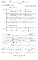 All Things Bright And Beautiful (SATB) - Wiliam Henry Monk