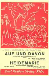AUF UND DAVON / HEIDEMARIE Salonorchester - Karl Berbuer / Arr. Karl Wiedenfeld