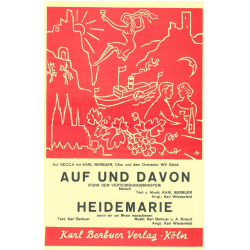 AUF UND DAVON / HEIDEMARIE Salonorchester - Karl Berbuer / Arr. Karl Wiedenfeld