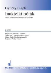 INAKTELKI NOTAK : FUER SATB CHOR - György Ligeti