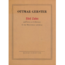 5 Lieder - Ottmar Gerster
