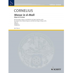 Messe d-Moll CWV91 : für Soli, Frauenchor - Peter Cornelius