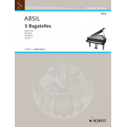 BAGATELLES OP.61 POUR PIANO - Jean Absil