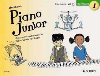 Piano junior - Duettbuch Band 1 (+Online-Material) -Hans-Günter Heumann