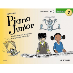 Piano junior - Duettbuch Band 1 (+Online-Material) -Hans-Günter Heumann
