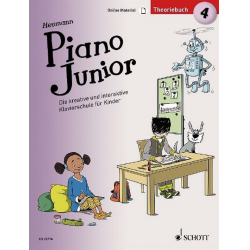 Piano junior - Theoriebuch Band 4 (+Online-Material) -Hans-Günter Heumann