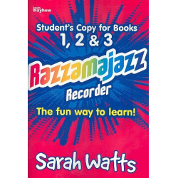 Razzamajazz vol.1-3 for recorder and piano -Sarah Watts