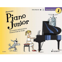 Piano junior - Konzertbuch Band 1 (+Online-Material) -Hans-Günter Heumann