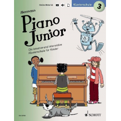 Piano junior - Klavierschule Band 3 (+Online-Material) -Hans-Günter Heumann