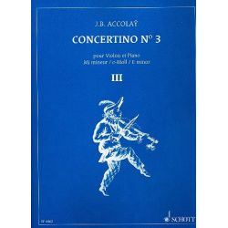 Concertino e-Moll Nr.3 Violine und Orchester - Jean Baptiste Accolay