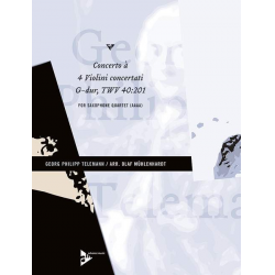 Konzert G-Dur TWV 40-201 für 4 Violinen - - Georg Philipp Telemann