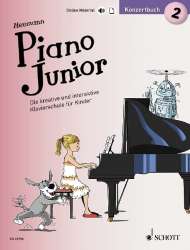 Piano junior - Konzertbuch Band 2 (+Online-Material) -Hans-Günter Heumann