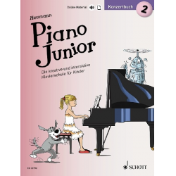 Piano junior - Konzertbuch Band 2 (+Online-Material) -Hans-Günter Heumann