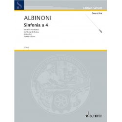 Sinfonia a 4 : für Streicher -Tomaso Albinoni / Arr.Walter Kolneder