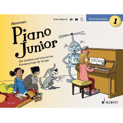 Piano junior - Klavierschule Band 1 (+Online-Material) -Hans-Günter Heumann