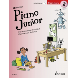 Piano junior - Theoriebuch Band 2 (+Online-Material) -Hans-Günter Heumann