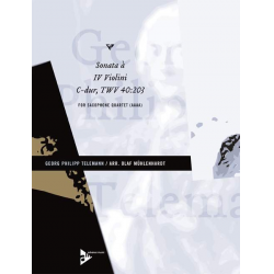 Sonate C-Dur TWV 40-203 für 4 Violinen - - Georg Philipp Telemann