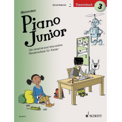 Piano junior - Theoriebuch Band 3 (+Online-Material) -Hans-Günter Heumann