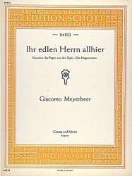Ihr edlen Herrn allhier : - Giacomo Meyerbeer