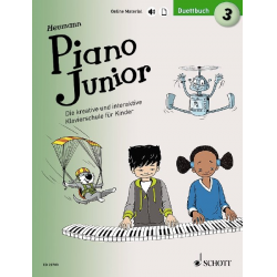 Piano junior - Duettbuch Band 3 (+Online-Material) -Hans-Günter Heumann