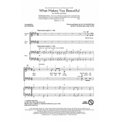 What Makes You Beautiful - Carl Falk & Rami Yacoub & Savan Kotecha / Arr. Ed Lojeski