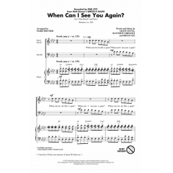When Can I See You Again? - Adam Young_Brian Lee_Matthew Thiessen / Arr. Mark Brymer