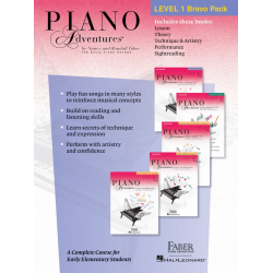 Piano Adventures Level 1 Bravo Pack - Nancy Faber