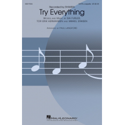 Try Everything -Sia / Arr.Paul Langford