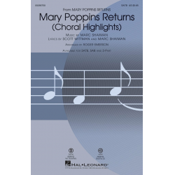 Mary Poppins Returns (Choral Highlights) - Marc Shaiman / Arr. Roger Emerson