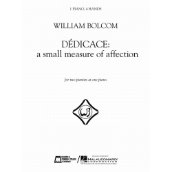 Dedicace - A Small Measure Of Affection - William Bolcom