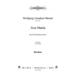 Ave Maria : für gem Chor und Orgel - Wolfgang Amadeus Mozart