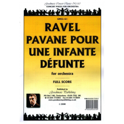 Pavane Pour Une Infante Def. Score Orchestral Score - Maurice Ravel