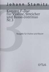 Konzert F-Dur Nr.3 für Violine, Streicher und Bc - Johann Stamitz