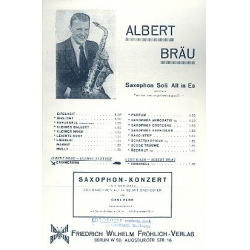 Erinnerungen für Altsaxophon - Albert Bräu