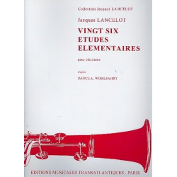 26 Études elementaires pour clarinette - Jacques Lancelot