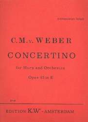 Concertino e-Moll op.45 für Horn in E -Carl Maria von Weber