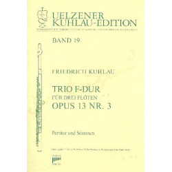 Trio F-Dur op.13,3 für 3 Flöten - Friedrich Daniel Rudolph Kuhlau