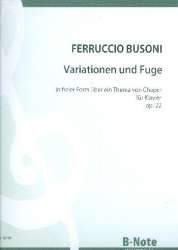 Variationen und Fuge in freier Form über ein Thema von Chopin op.22 - Ferruccio Busoni