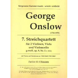 Streichquartett g-Moll Nr.7 op.9,1 für - George Onslow