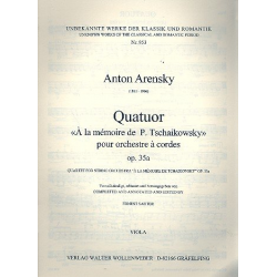 Quartett à la memoire de P. Tschaikowsky - Anton Stepanowitsch Arensky